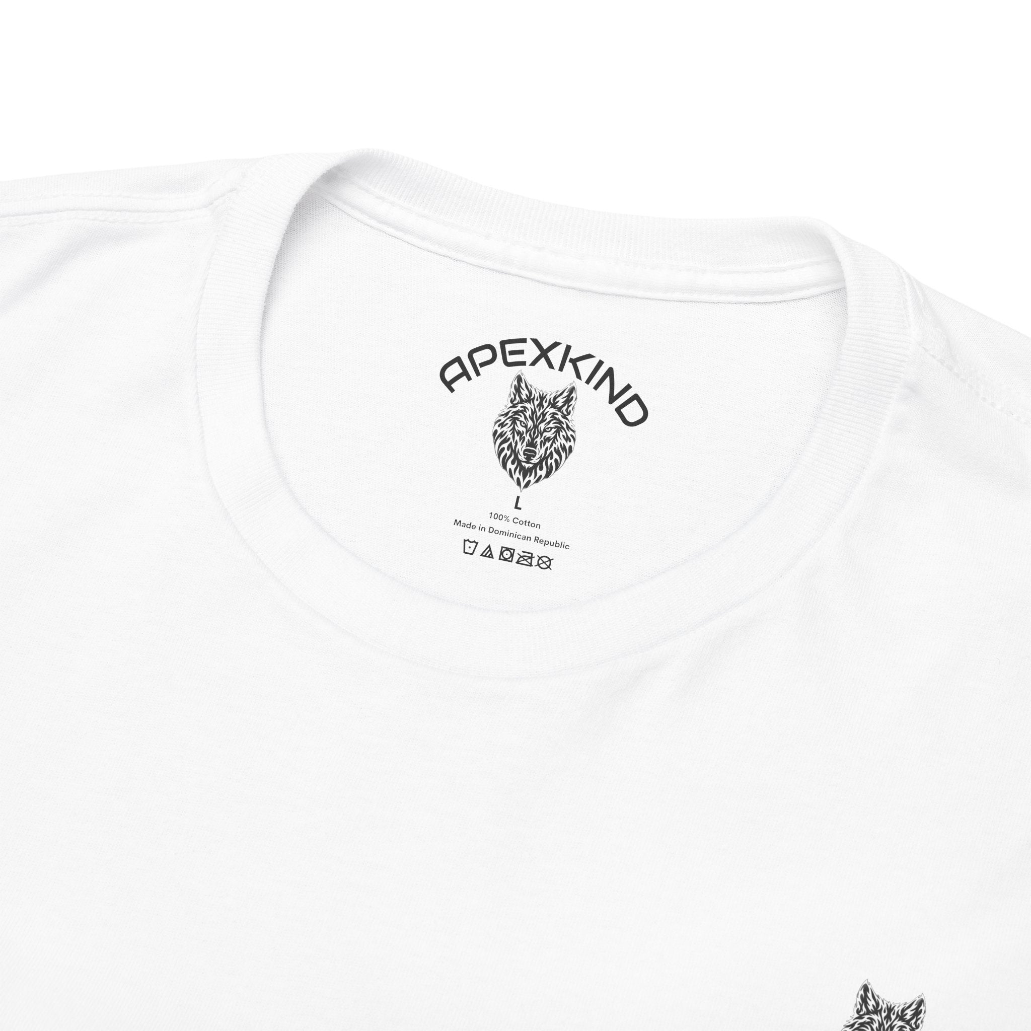 Wolf Graphic Tee — 'Stay Apex, Stay Driven' Motivational Shirt