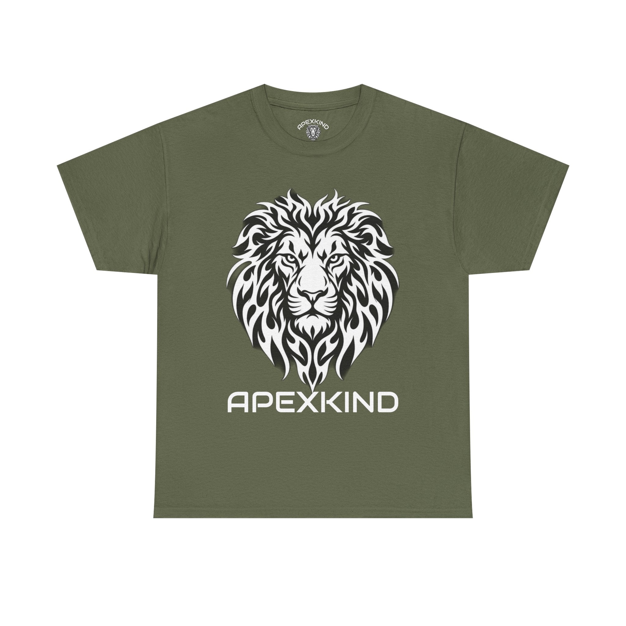 ApexKind Lion Tee — Motivational Lion Graphic T-Shirt ("WALK WILD LIVE SHARP")