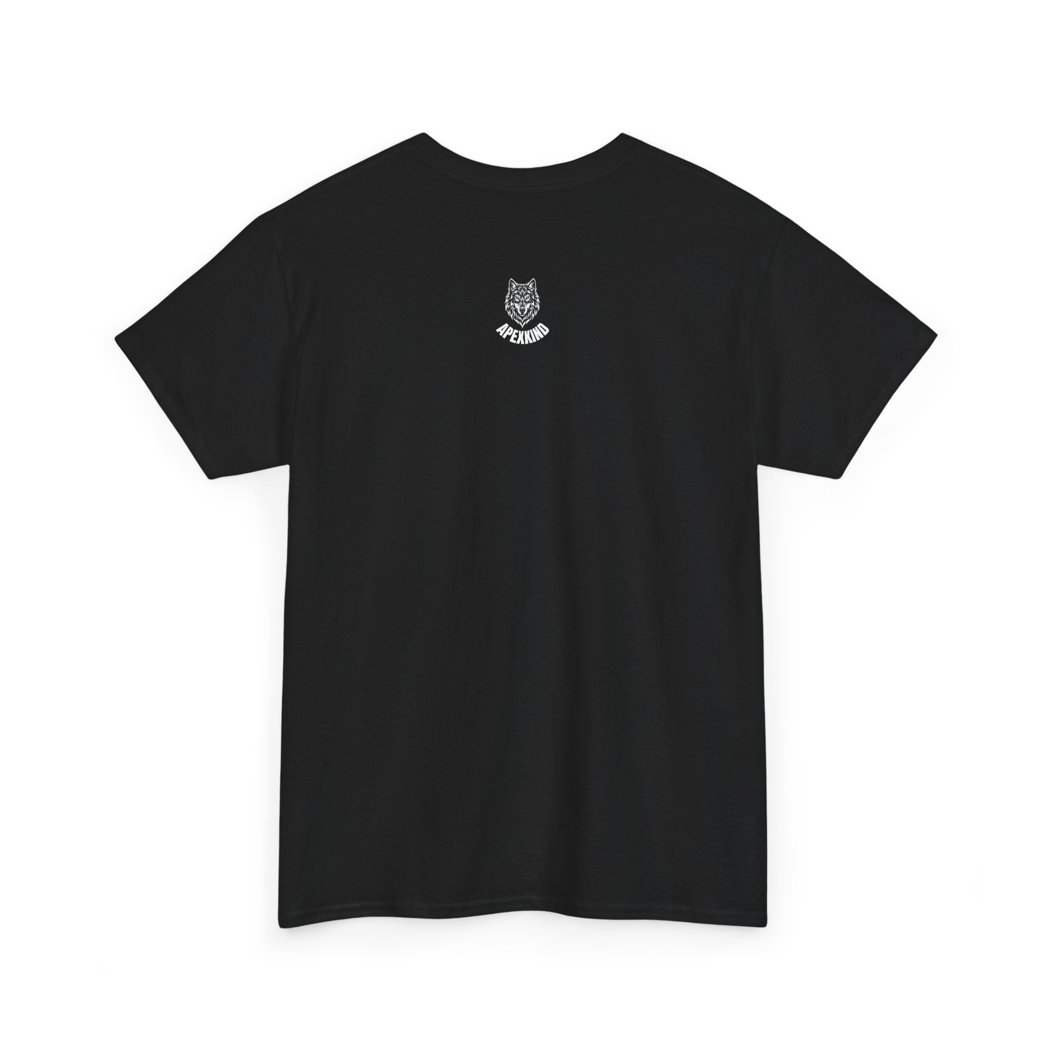 Wolf Graphic Tee  — 'APEXKIND' Bold Front Logo, Minimal Back Emblem