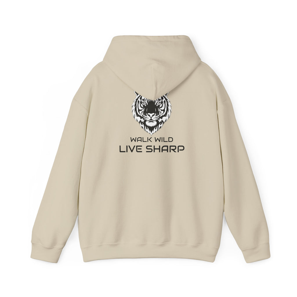 ApexKind Tiger Hoodie — "Walk Wild, Live Sharp" Graphic Hoodie