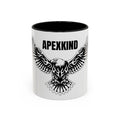 Tribal Eagle Accent Coffee Mug — Black Interior & Handle (11/15 oz)