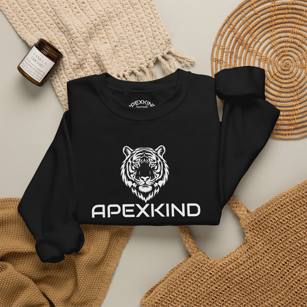 Tiger Logo Sweatshirt — ApexKind ‘Walk Wild Live Sharp’ Crewneck
