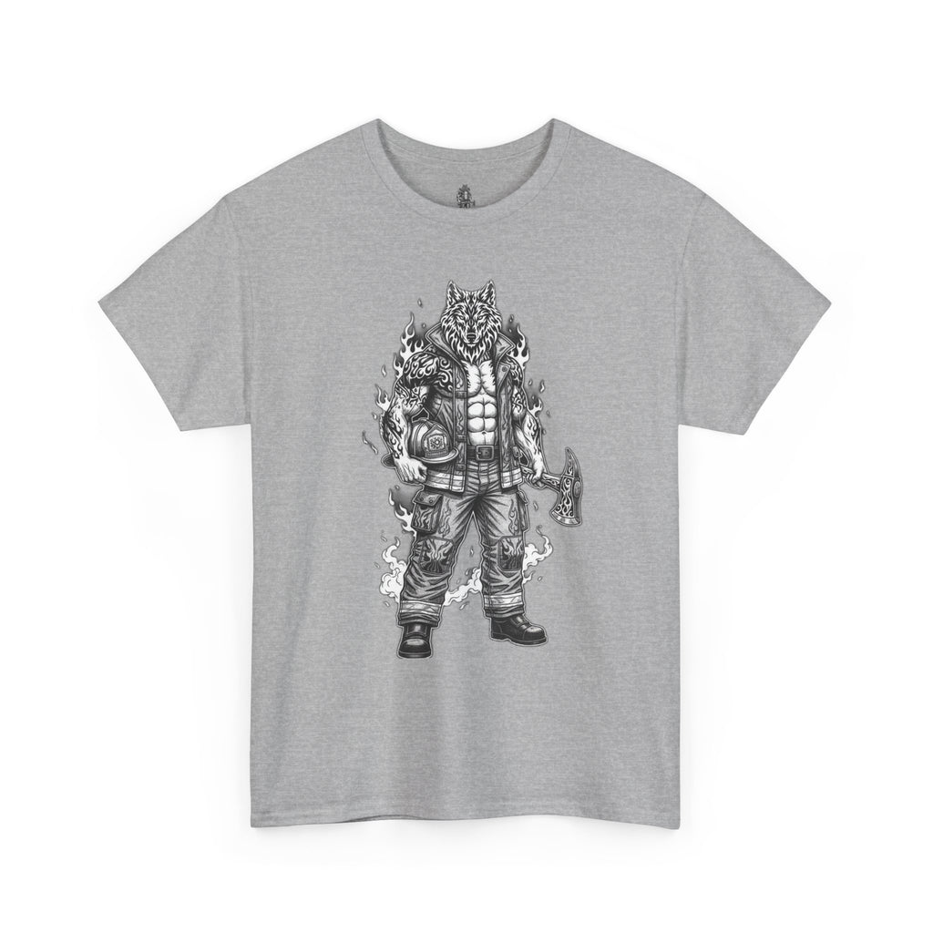 Wolf Firefighter T-Shirt —  Firefighter Graphic Tee