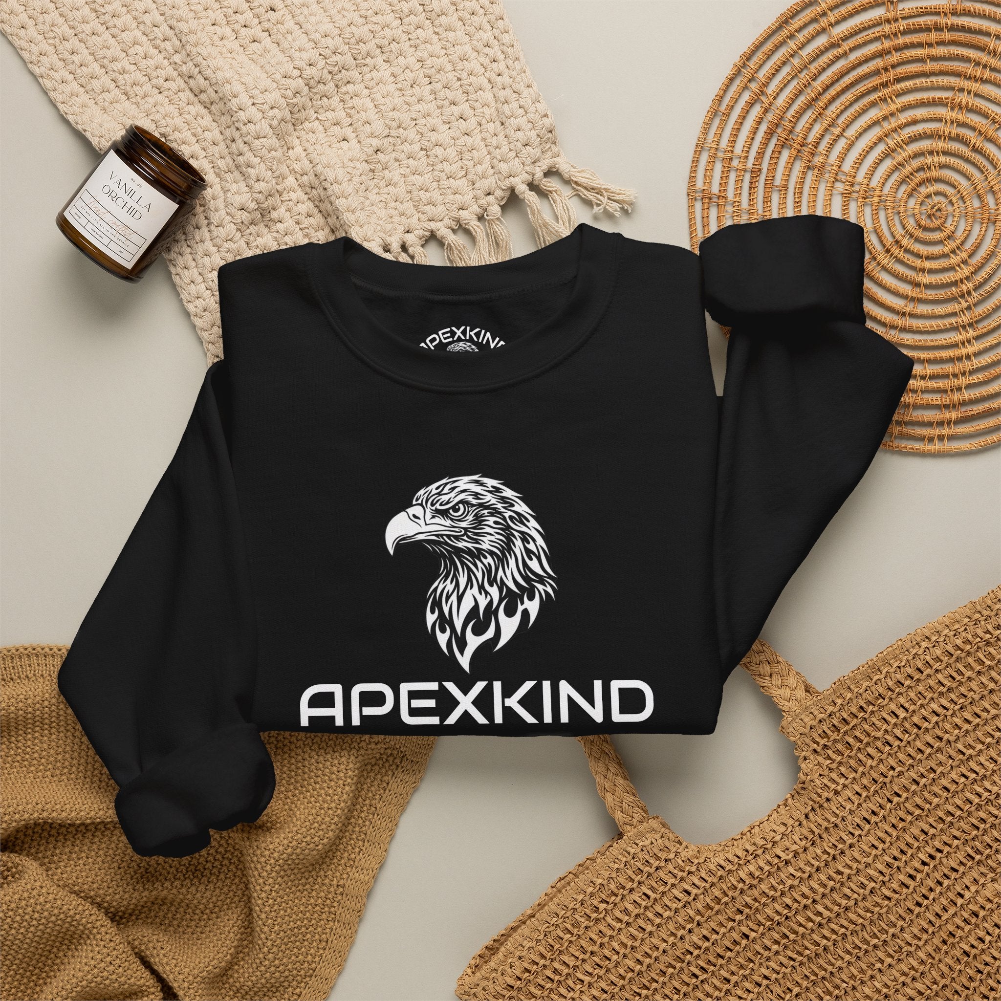 Tribal Flame Eagle Sweatshirt – ApexKind