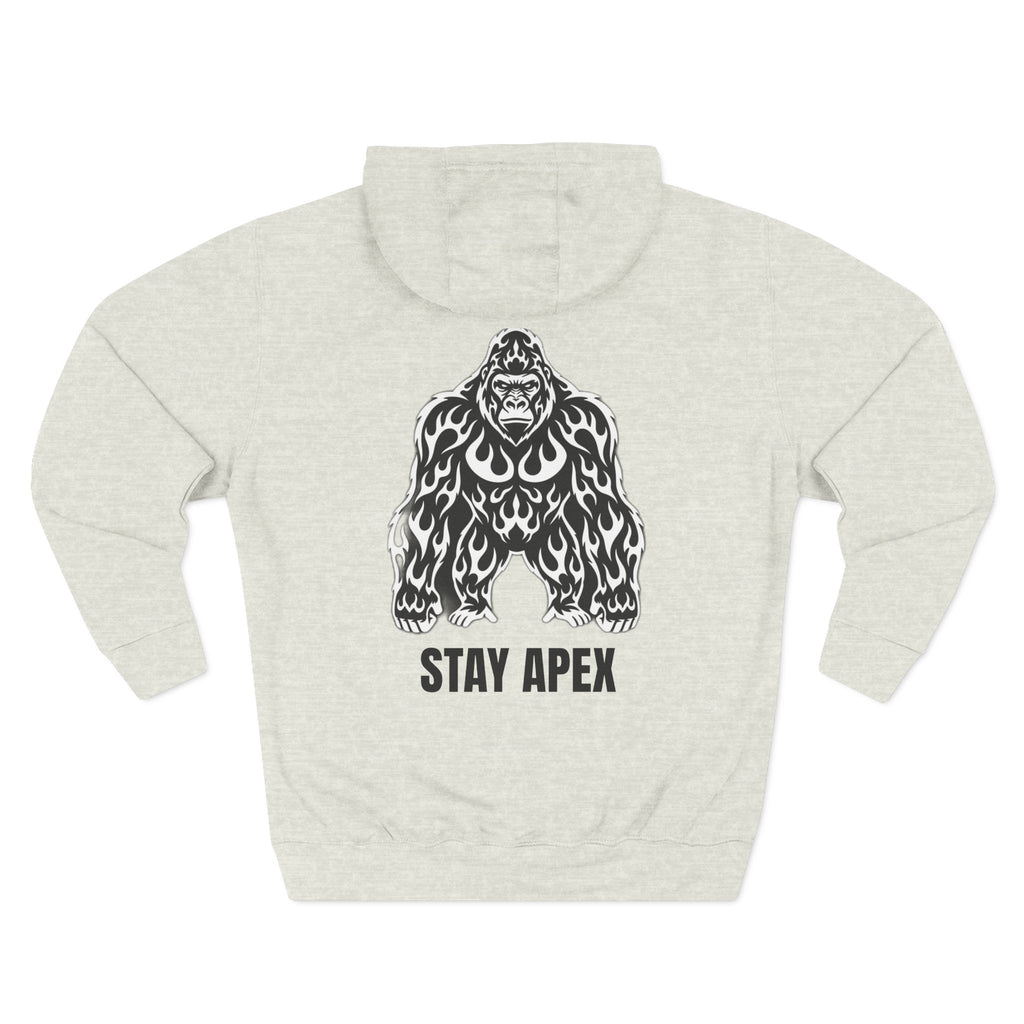 Apex Kind Gorilla Hoodie — 'Stay Apex' Graphic Fleece Hoodie
