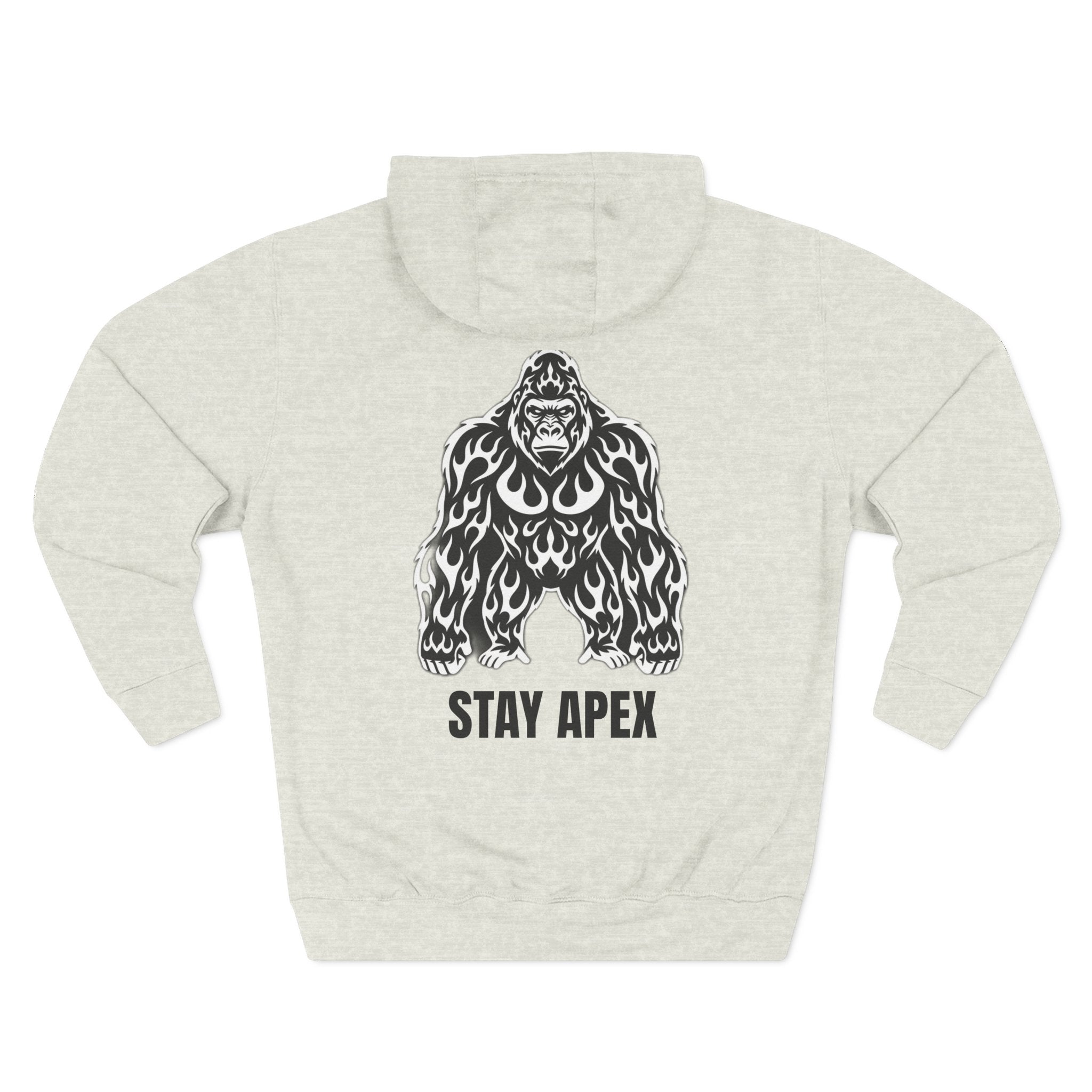 Apex Kind Gorilla Hoodie — 'Stay Apex' Graphic Fleece Hoodie