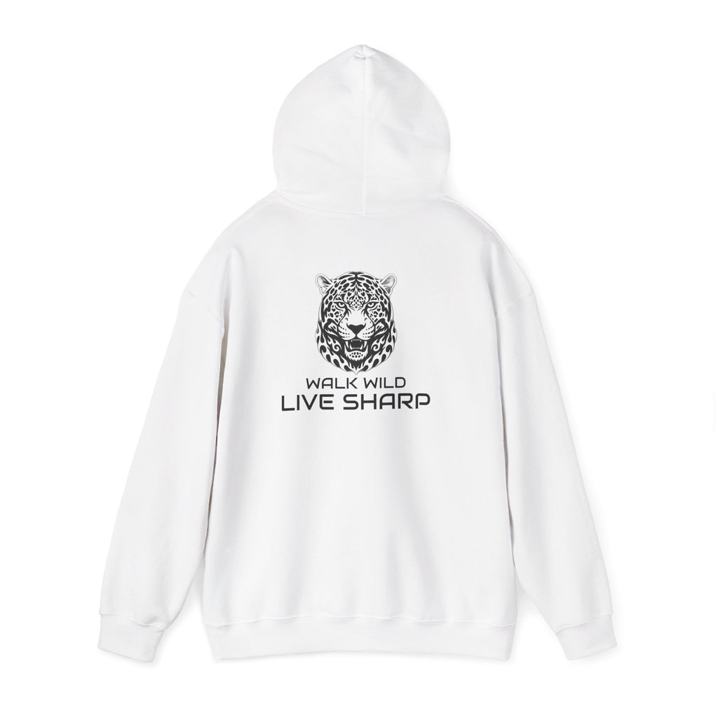 ApexKind Jaguar Hoodie — 'Walk Wild Live Sharp' Motivational Hoodie