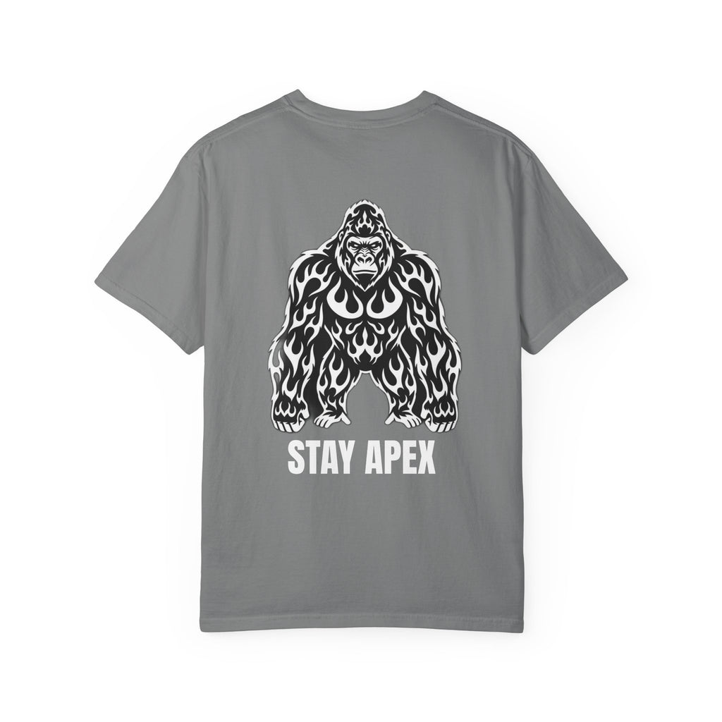 Apex Gorilla BLACK/GREY T-Shirt — 'Stay Apex' Graphic Tee