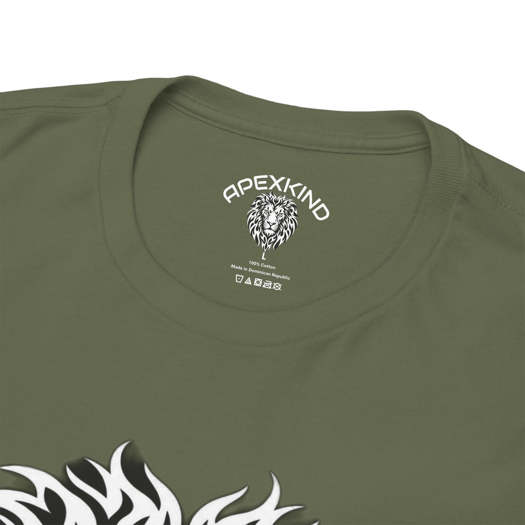 ApexKind Lion Tee — Motivational Lion Graphic T-Shirt ("WALK WILD LIVE SHARP")