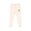 Tree Logo Fleece Sweatpants — Cream Garment-Dyed Joggers