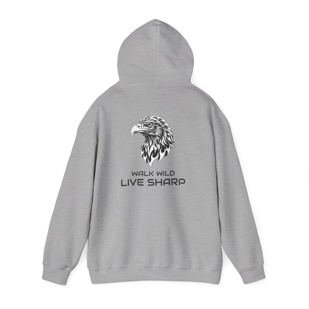 ApexKind Eagle Hoodie – 'Walk WIld Live Sharp' Graphic Pullover