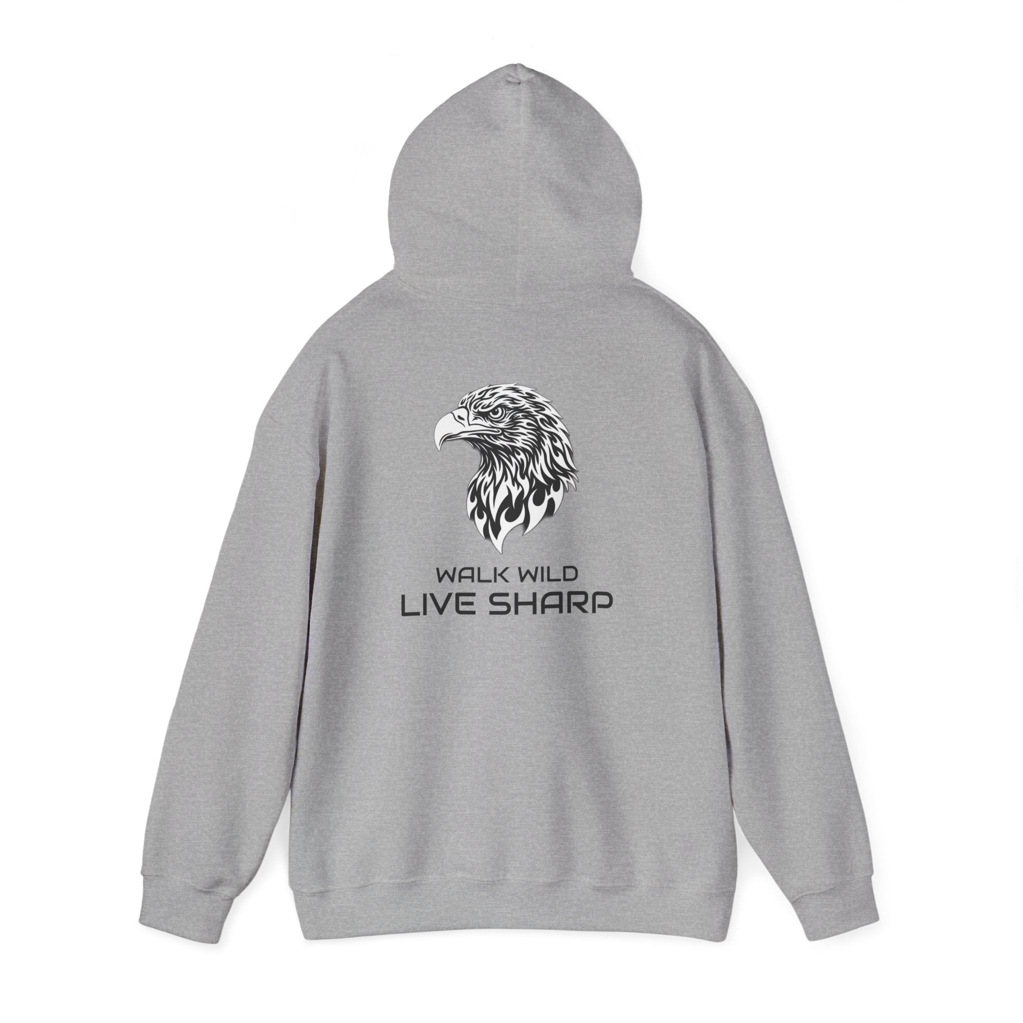 ApexKind Eagle Hoodie – 'Walk WIld Live Sharp' Graphic Pullover