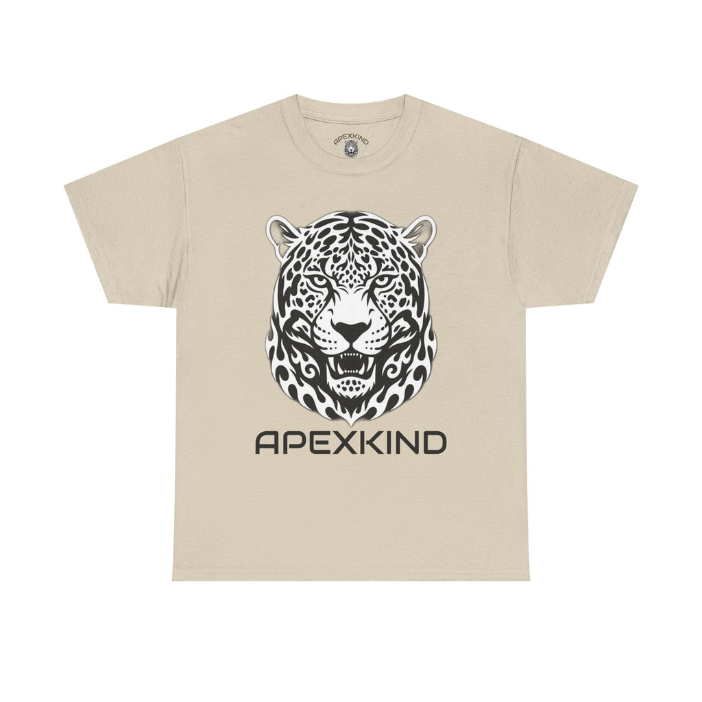 ApexKind Leopard Graphic Tee — 'Stay Apex Stay Driven' Motivational Cotton Shirt