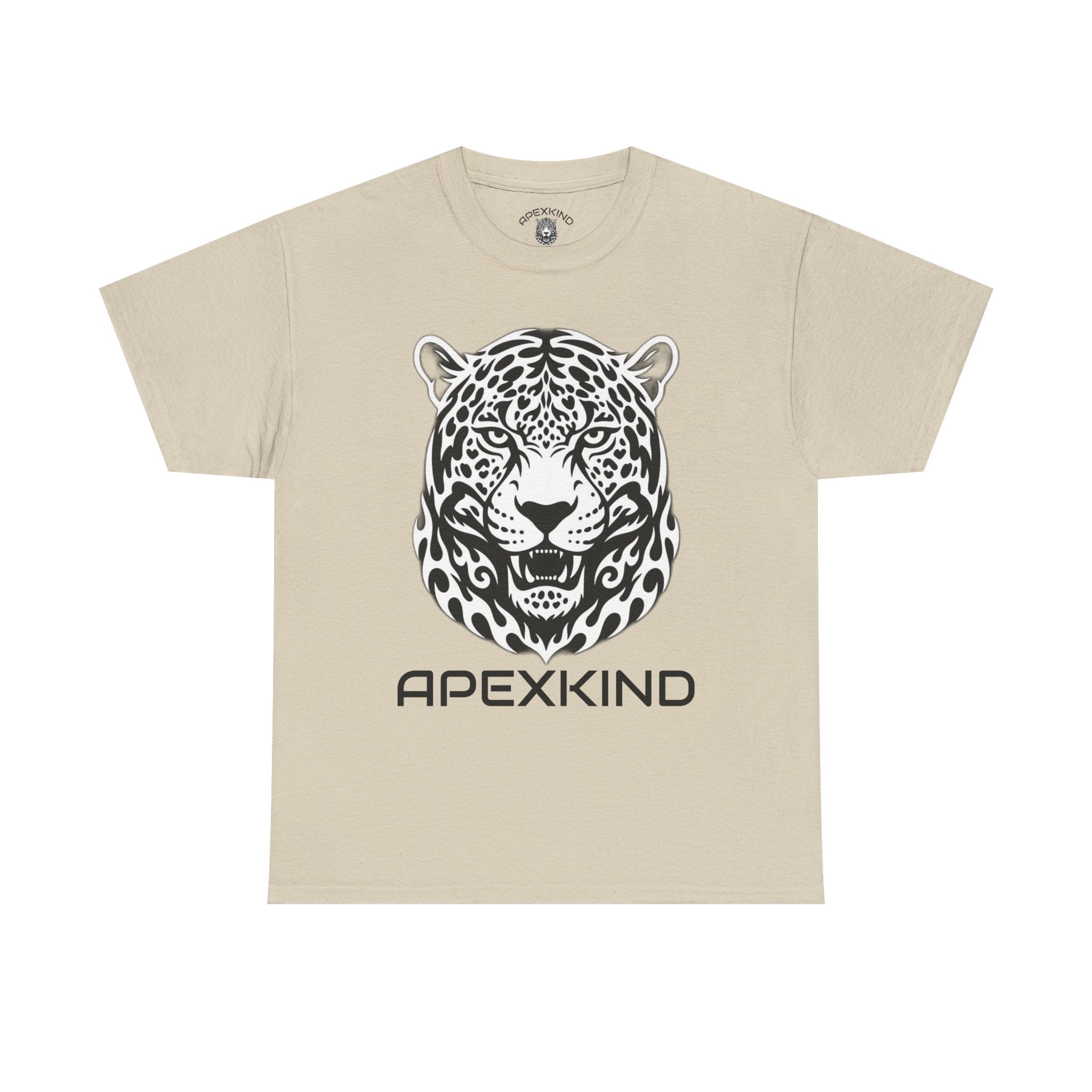 ApexKind Leopard Graphic Tee — 'Stay Apex Stay Driven' Motivational Cotton Shirt