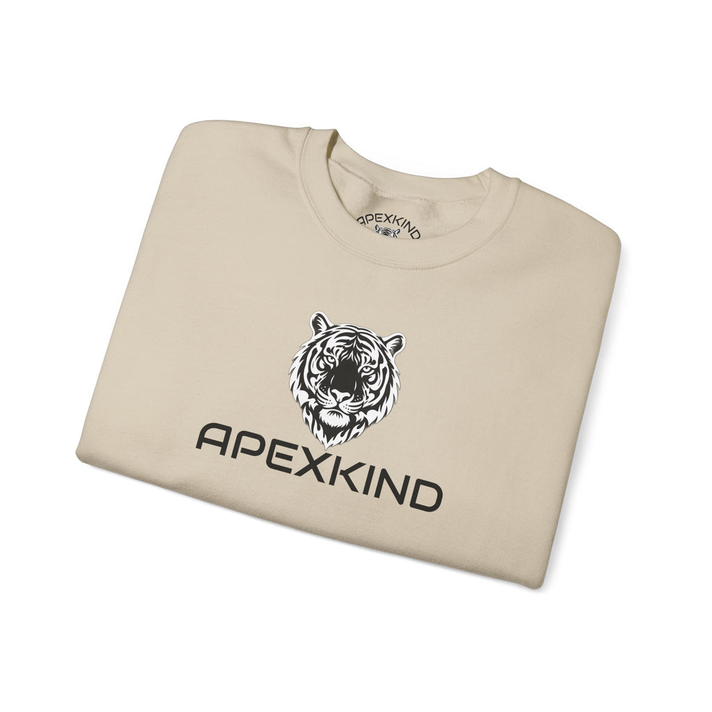 Tiger Logo Crewneck Sweatshirt — APEXKIND 'Walk Wild Live Sharp'