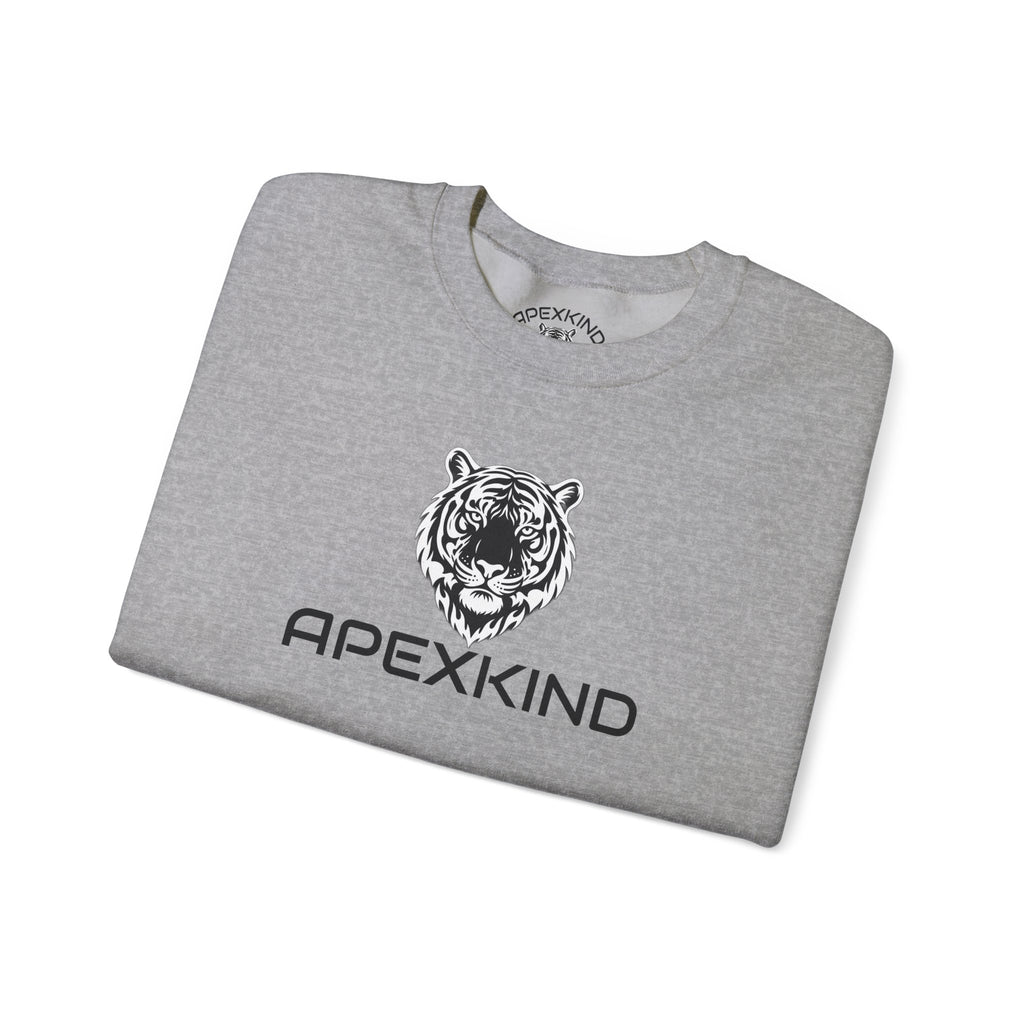 Tiger Logo Crewneck Sweatshirt — APEXKIND 'Walk Wild Live Sharp'