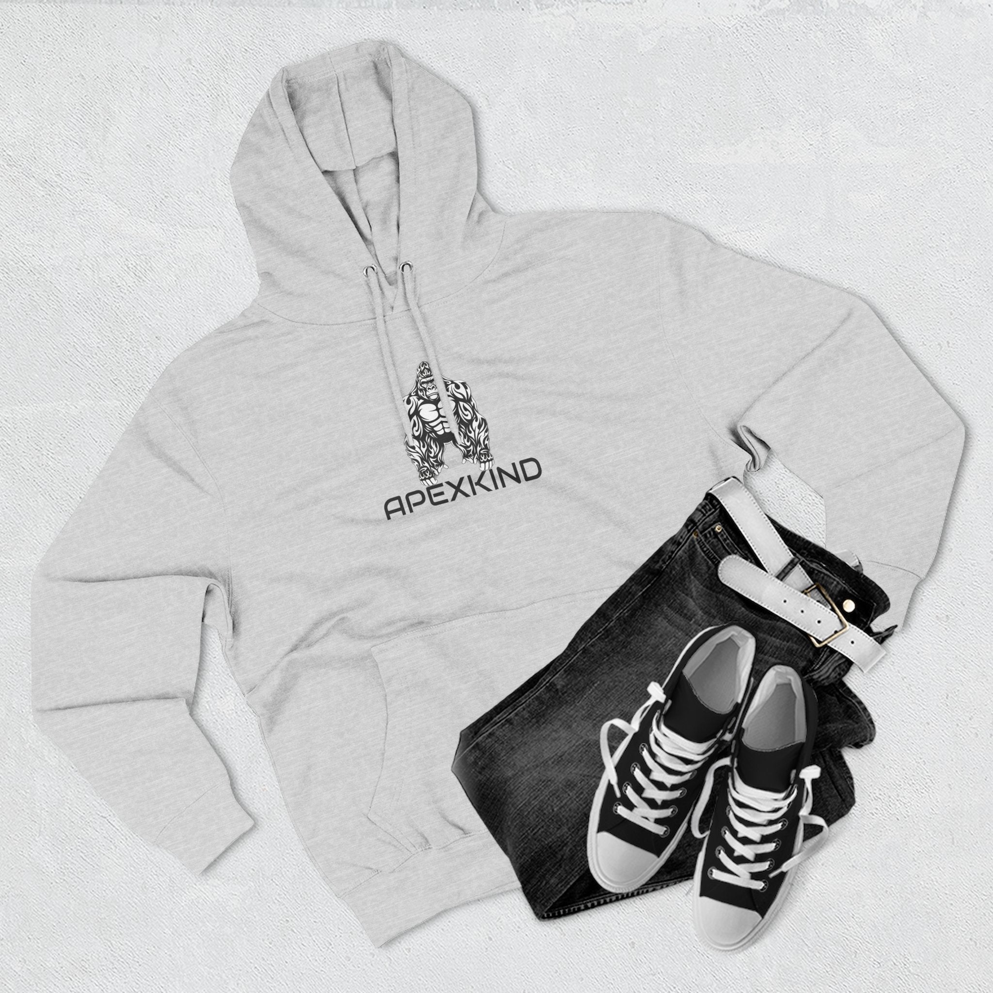 ApexKind Gorilla Hoodie — Bold Tribal Ape Graphic Pullover
