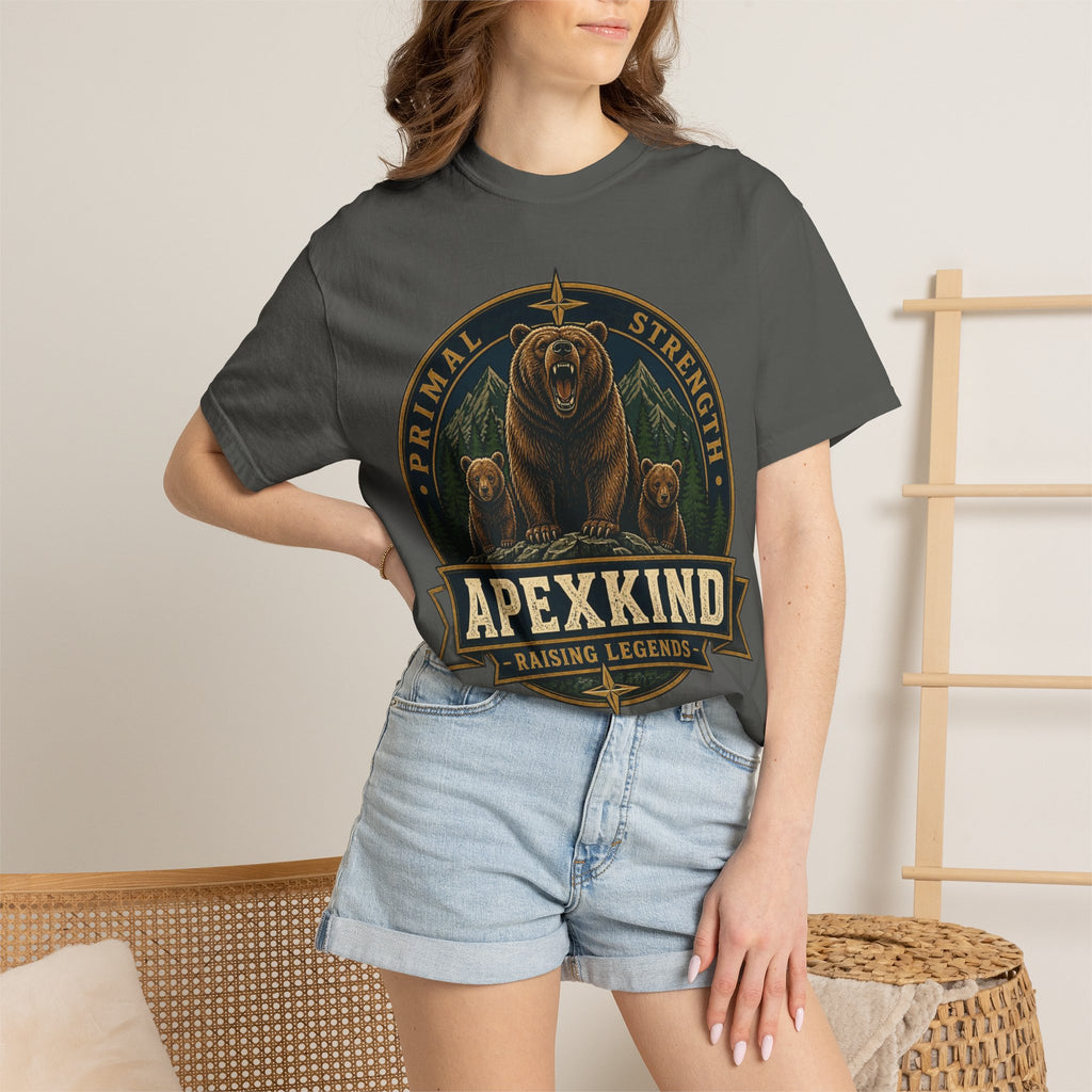 Apexkind Bear Logo T-shirt | Primal Strength, Raising Legends