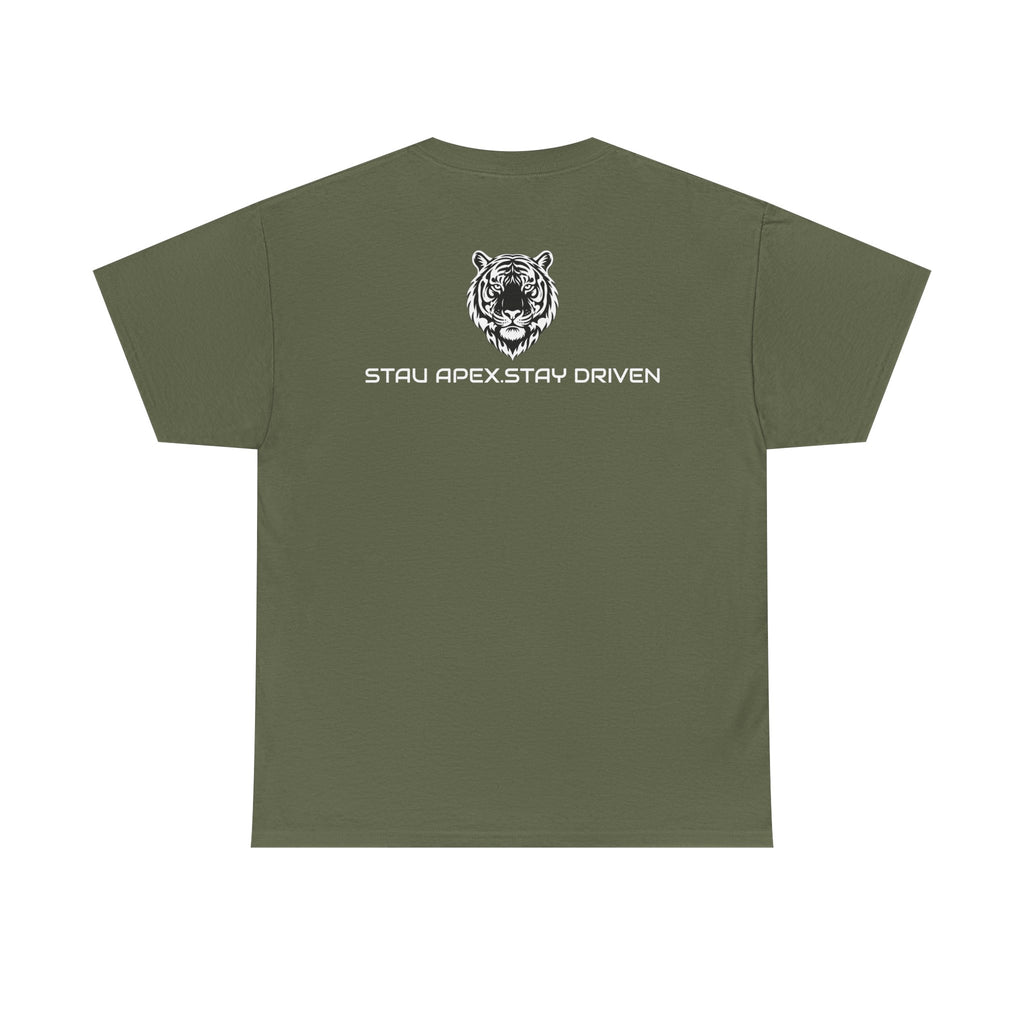 Tiger Logo T-Shirt — APEXKIND "Stay Apex, Stay Driven" Graphic Tee