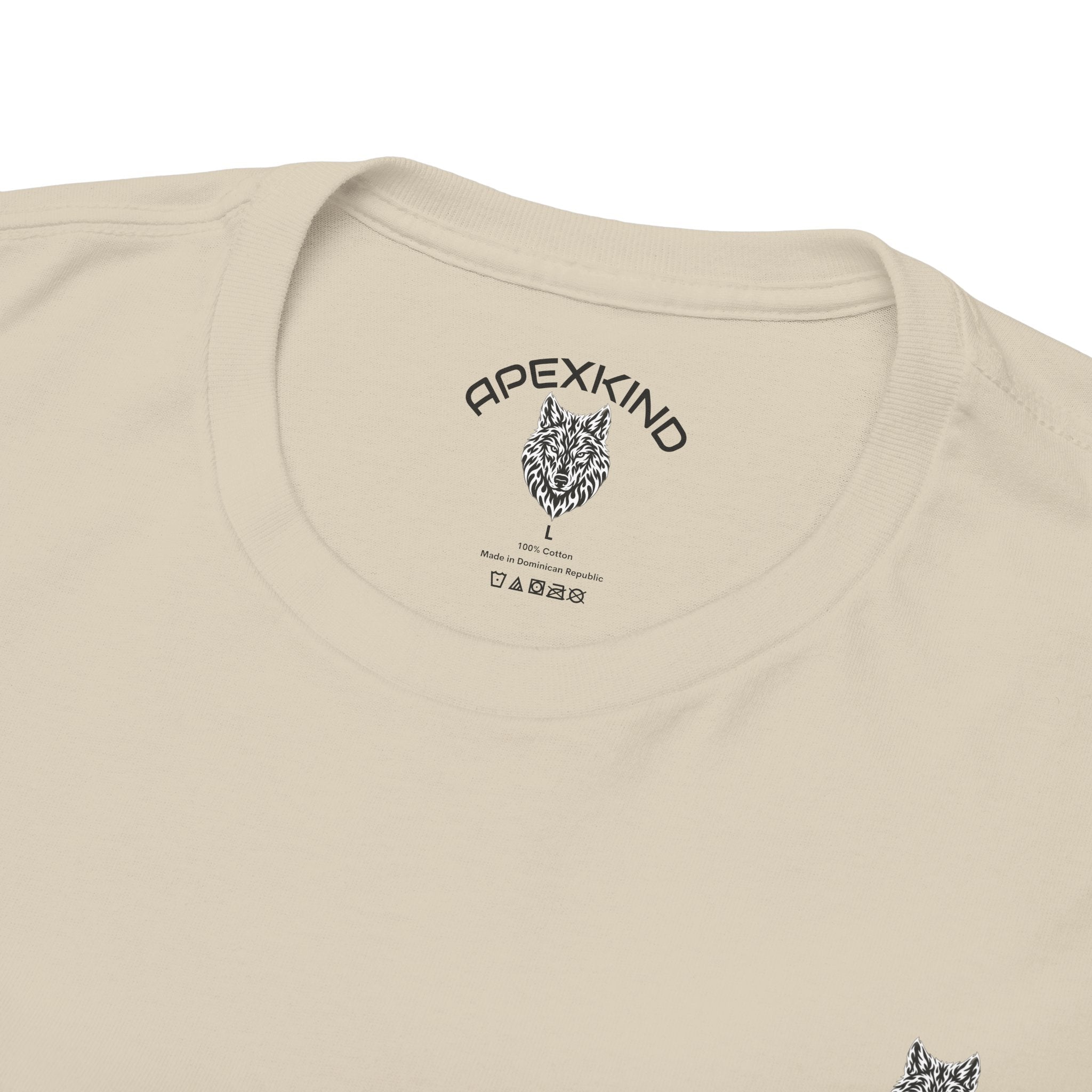Wolf Graphic Tee — 'Stay Apex, Stay Driven' Motivational Shirt