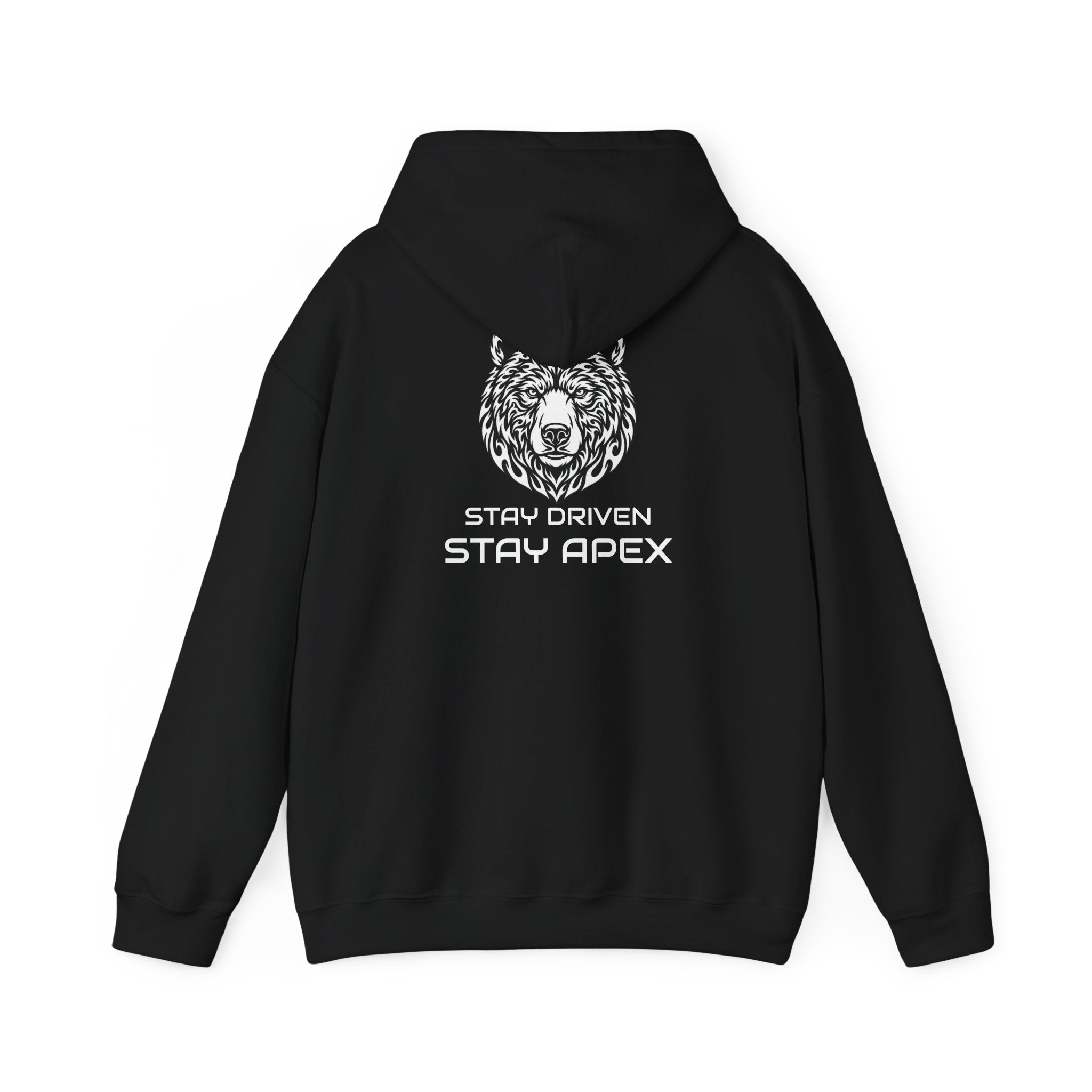 ApexKind Bear Hoodie — Stay Driven ‘Stay Apex’ Motivational Pullover