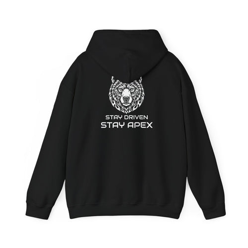 ApexKind Bear Hoodie — Stay Driven ‘Stay Apex’ Motivational Pullover