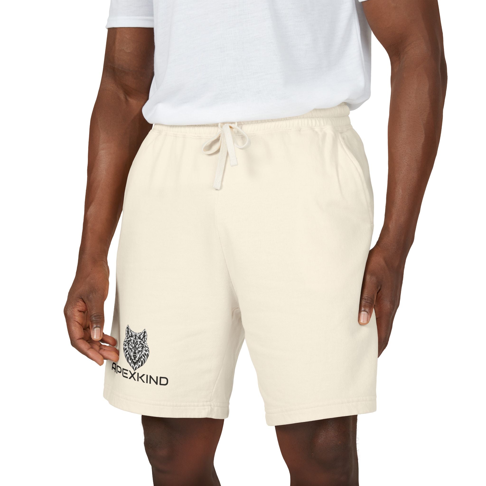 Men's Heavyweight Fleece Shorts – Wolf Graphic | ApexKind Alpha