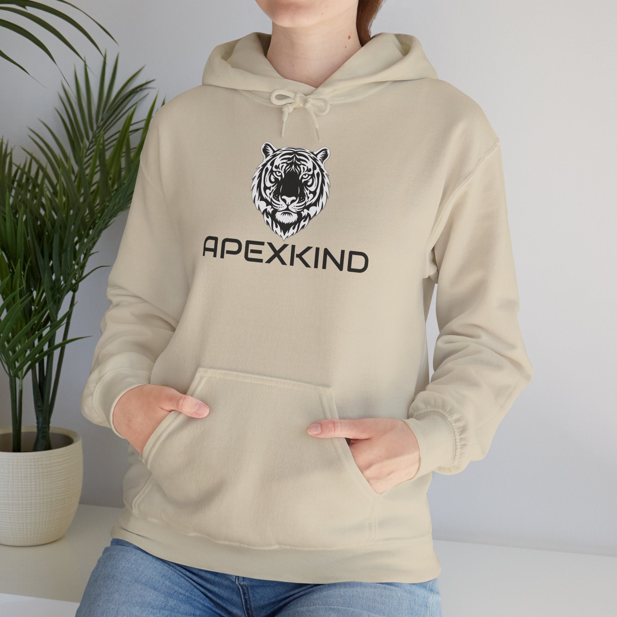 ApexKind Tiger Hoodie — "Walk Wild, Live Sharp" Graphic Hoodie