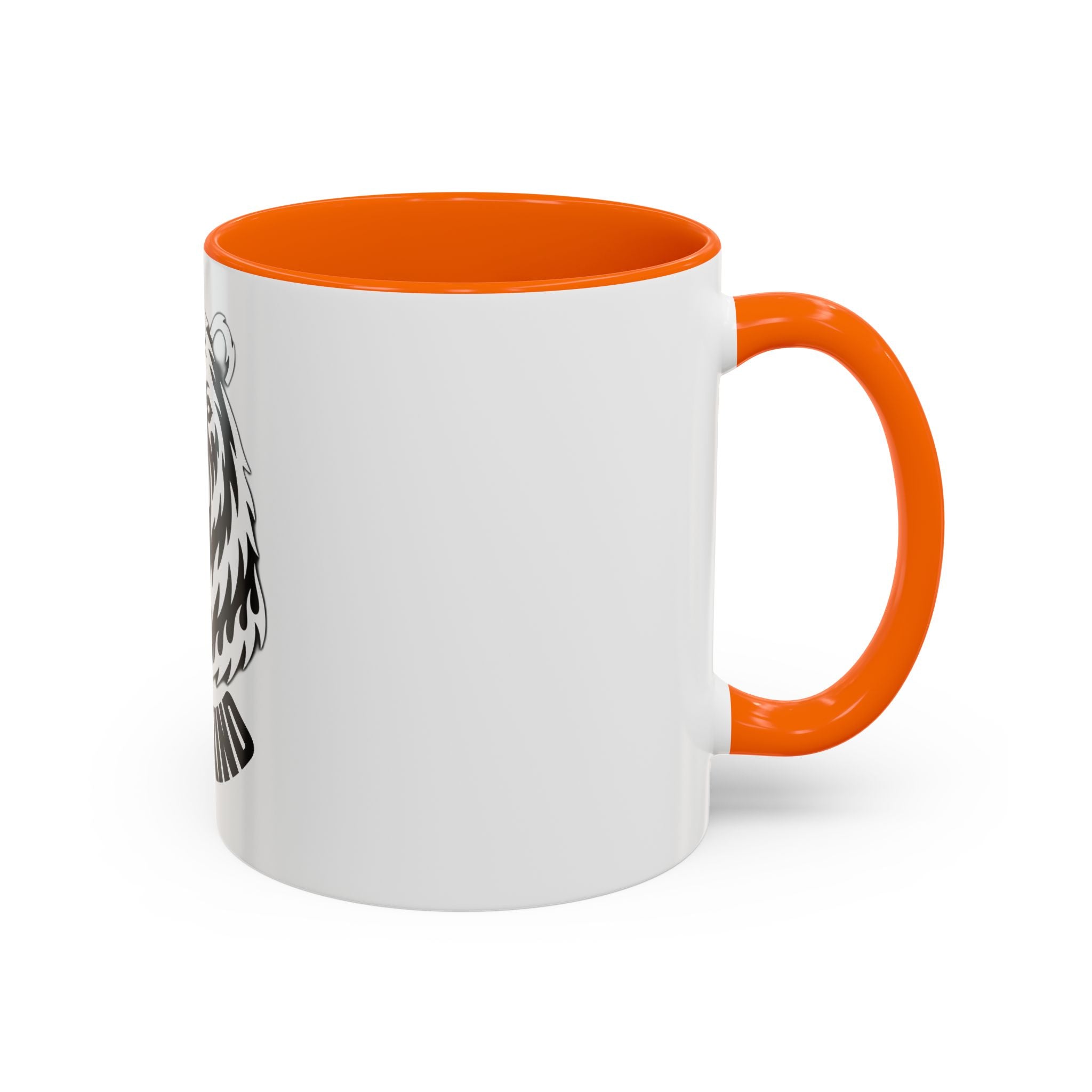 Bear Head Coffee Mug — Monochrome Tribal Bear Accent Mug