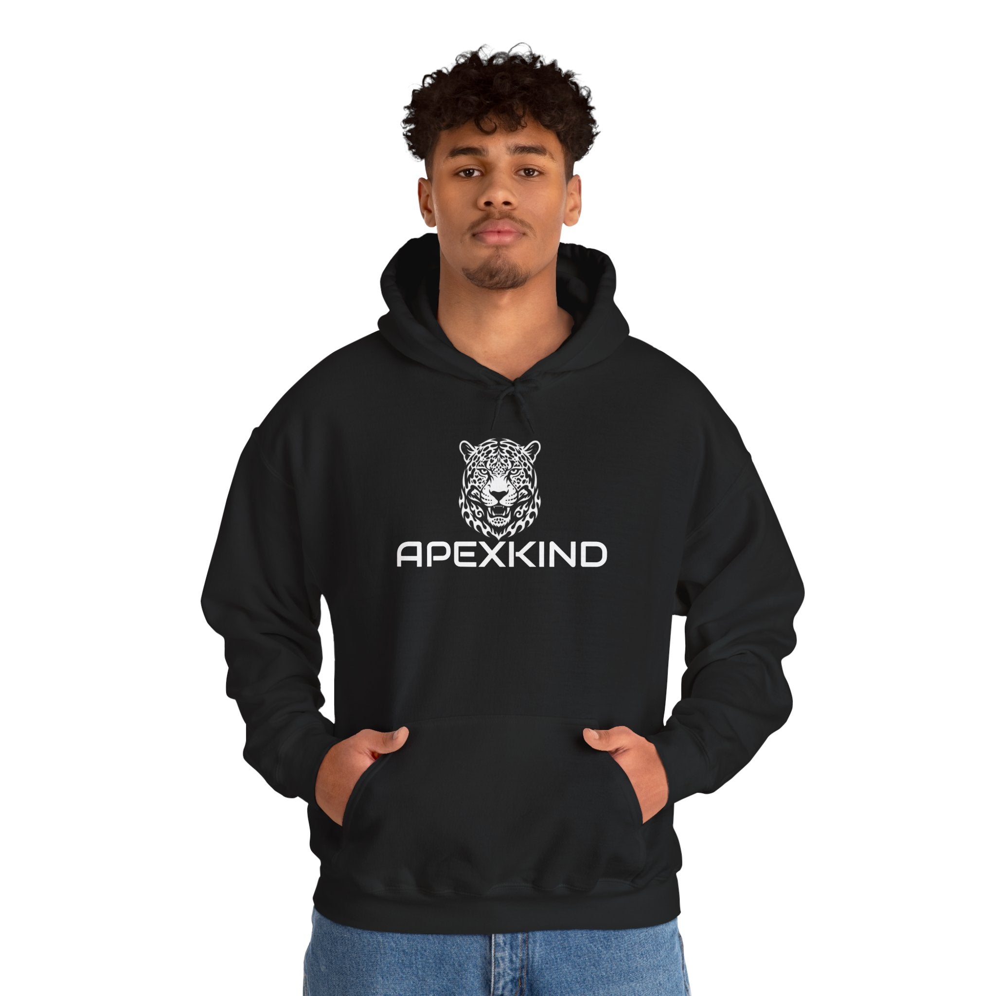 ApexKind Leopard Hoodie — 'Stay Driven, Stay Apex' Graphic Pullover