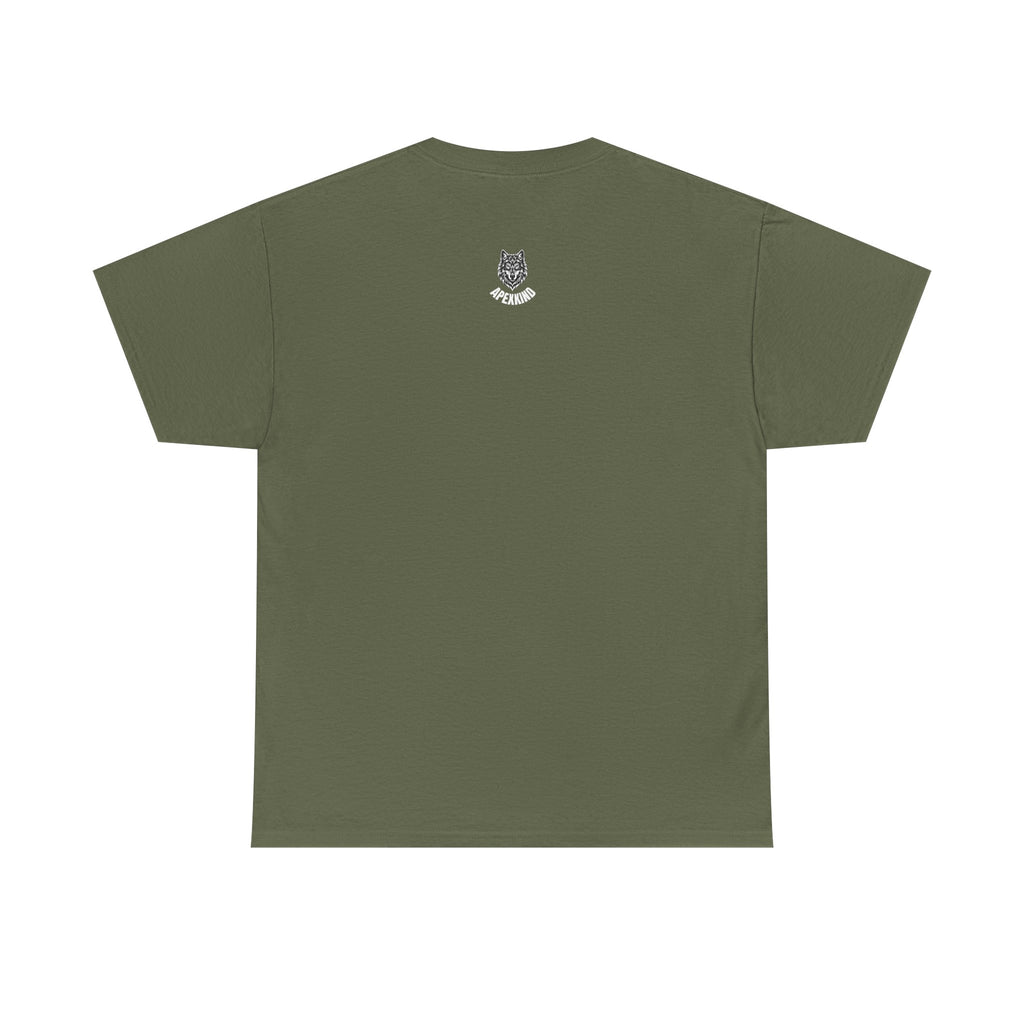 Wolf Graphic Tee  — 'APEXKIND' Bold Front Logo, Minimal Back Emblem