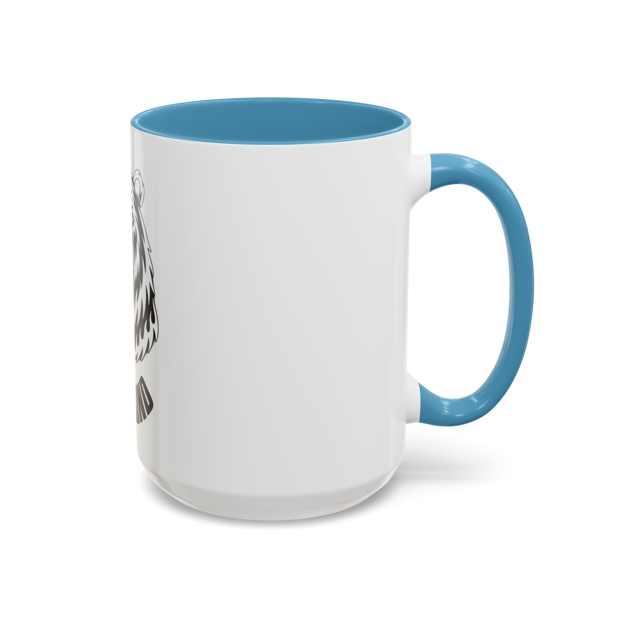 Bear Head Coffee Mug — Monochrome Tribal Bear Accent Mug
