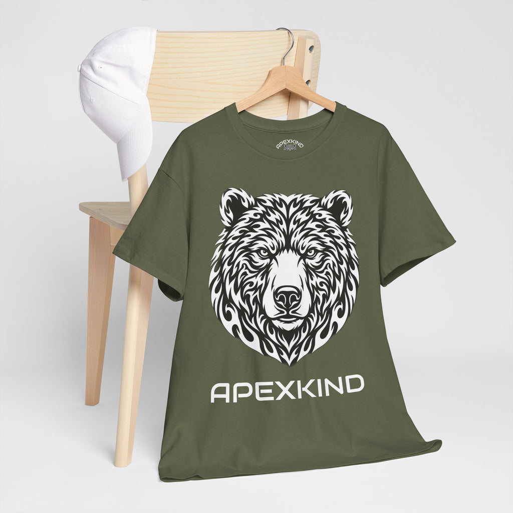 Tribal Flame Grizzly Bear Shirt | APEXKIND