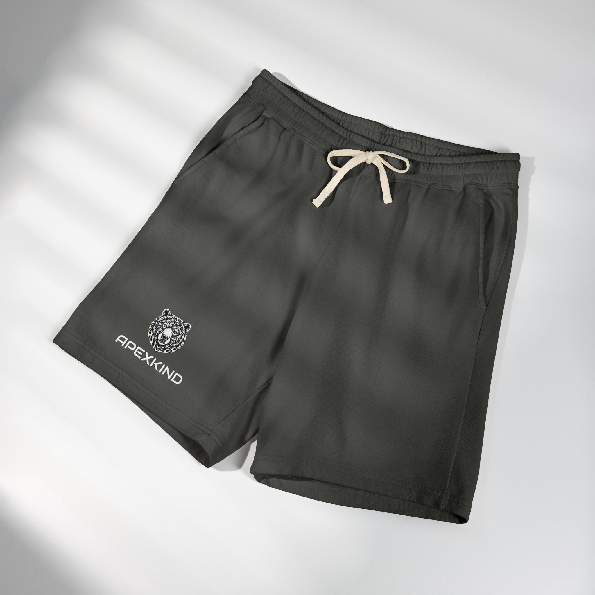Men's Heavyweight Fleece Shorts – Grizzly Bear Graphic | ApexKind Sigma