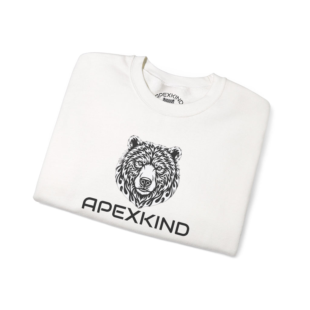 Bear Logo Sweatshirt — ApexKind "Walk Wild, Live Sharp" Crewneck