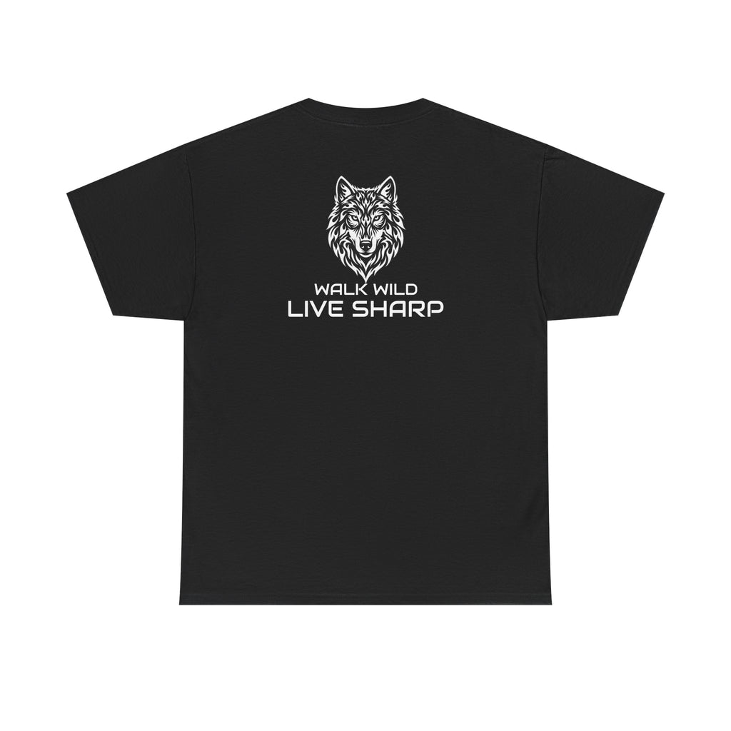 APEXKIND Wolf Tee — "WALK WILD LIVE SHARP" T-Shirt