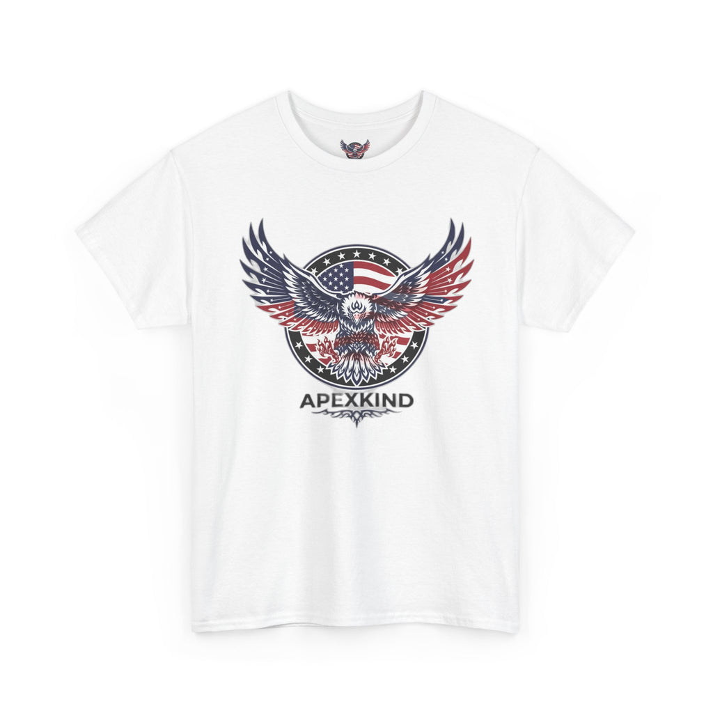 Patriotic Eagle Tee – 'ApexKind' American Flag Graphic Shirt