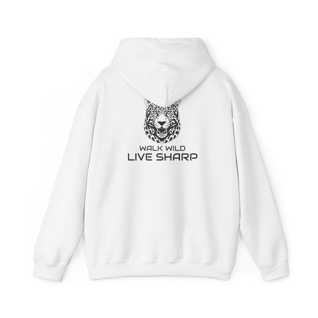 ApexKind Jaguar Hoodie — 'Walk Wild Live Sharp' Motivational Hoodie