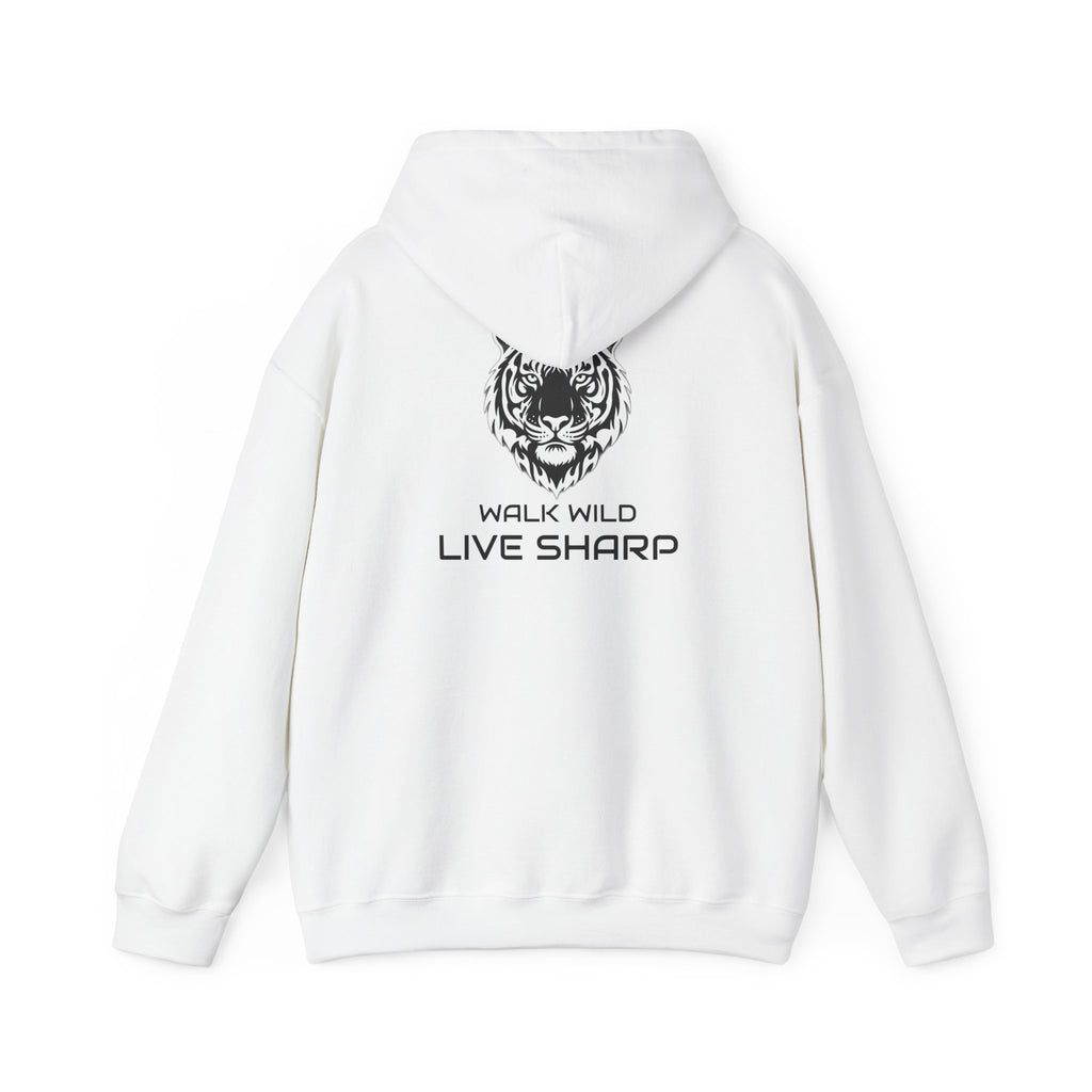 ApexKind Tiger Hoodie — "Walk Wild, Live Sharp" Graphic Hoodie