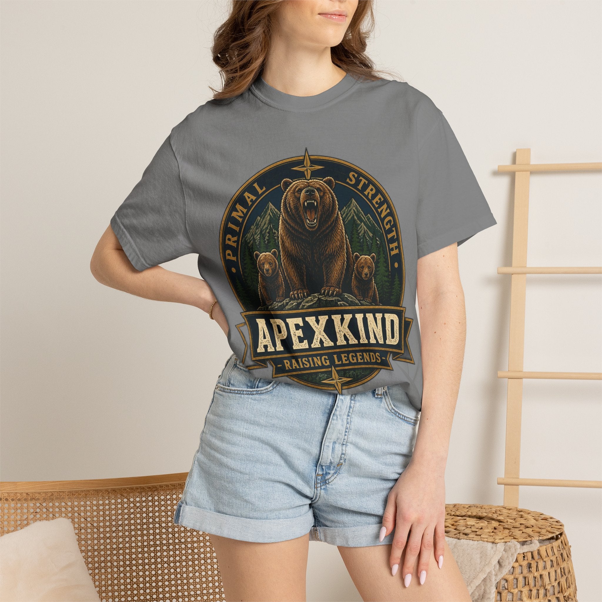 Apexkind Bear Logo T-shirt | Primal Strength, Raising Legends