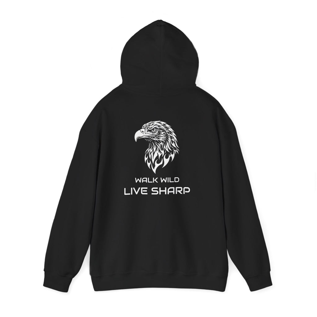 ApexKind Eagle Hoodie — 'ApexKind' & Walk Wild LIve Sharp' Motivational Pullover