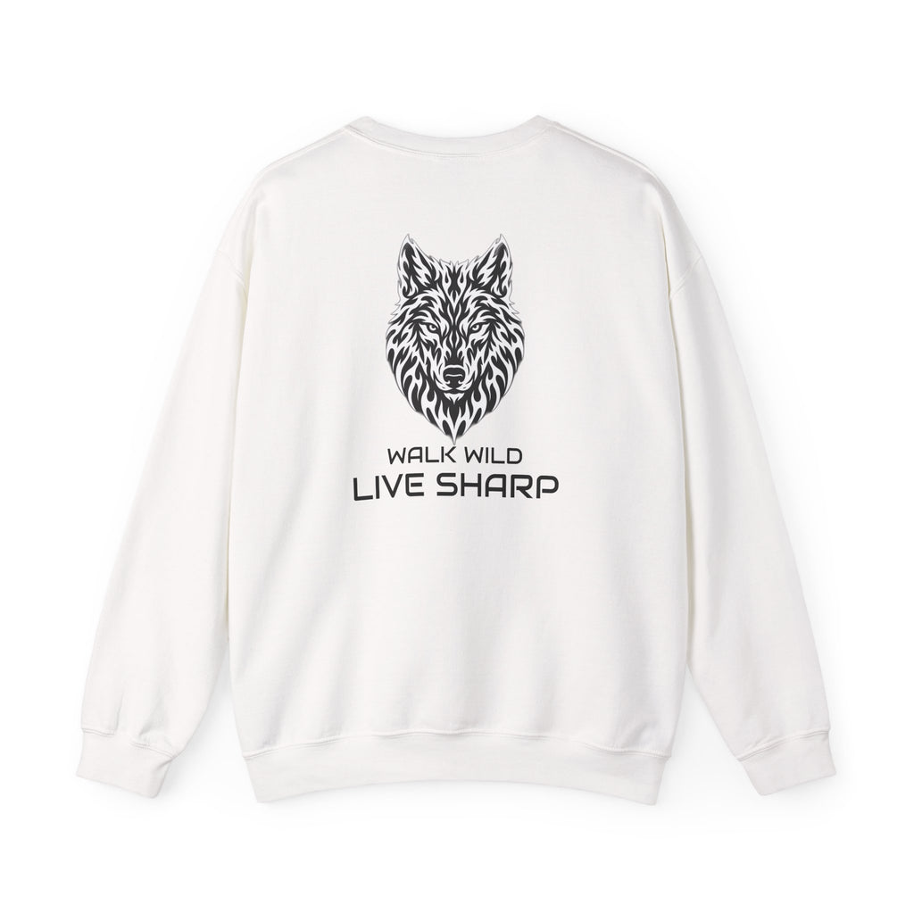 Lone Wolf Graphic Crewneck Sweatshirt — APEXKIND "Walk Wild, Live Sharp"