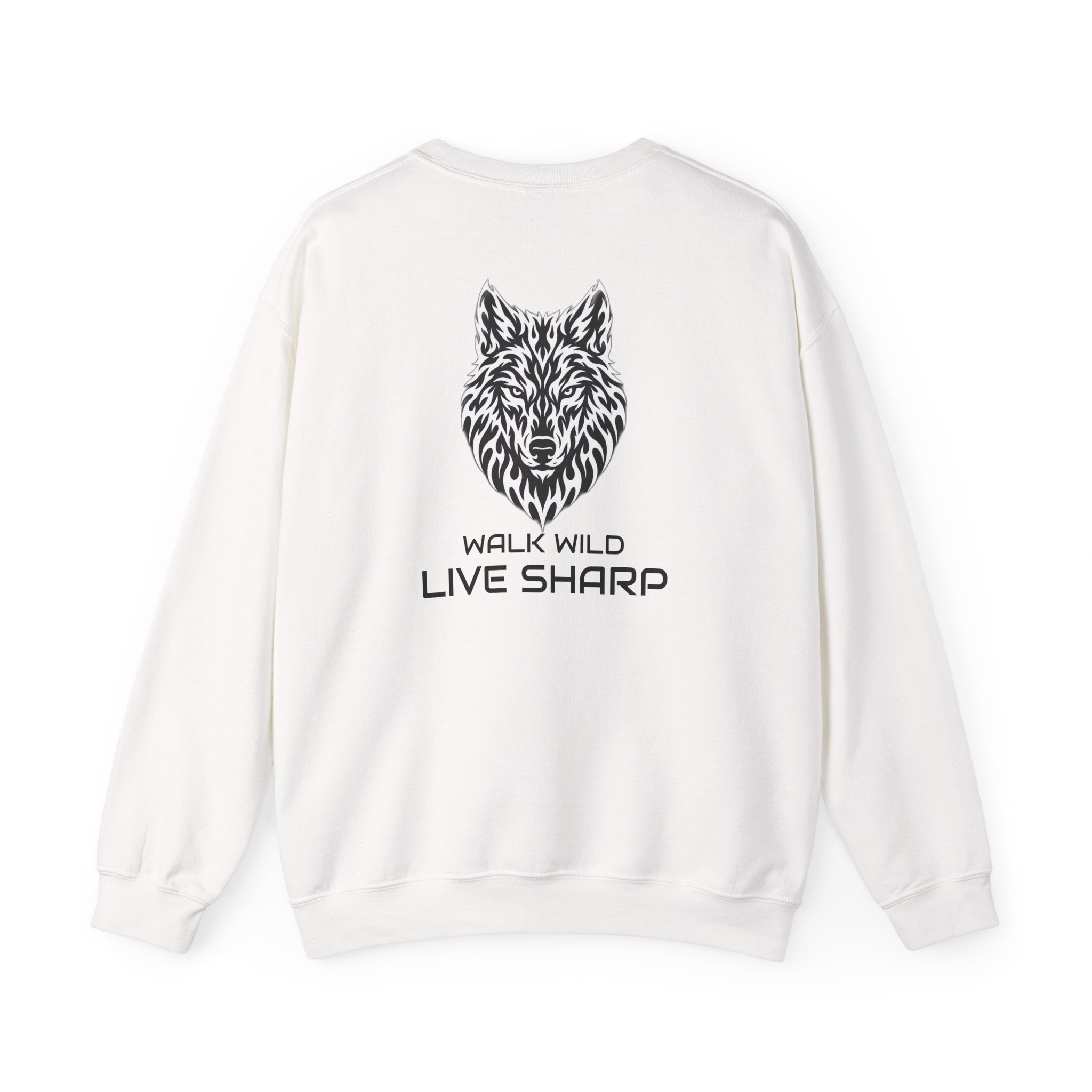 Lone Wolf Graphic Crewneck Sweatshirt — APEXKIND "Walk Wild, Live Sharp"