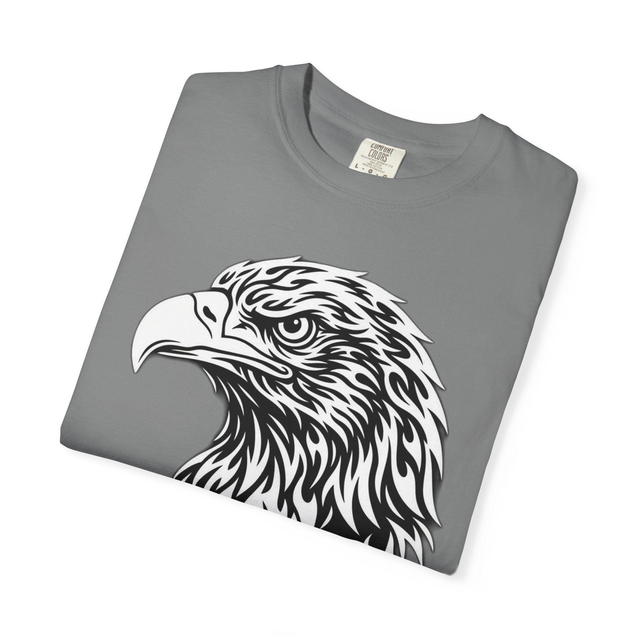 BLACK Eagle Head Graphic T-Shirt — APEKKIND Bold Americana Tee