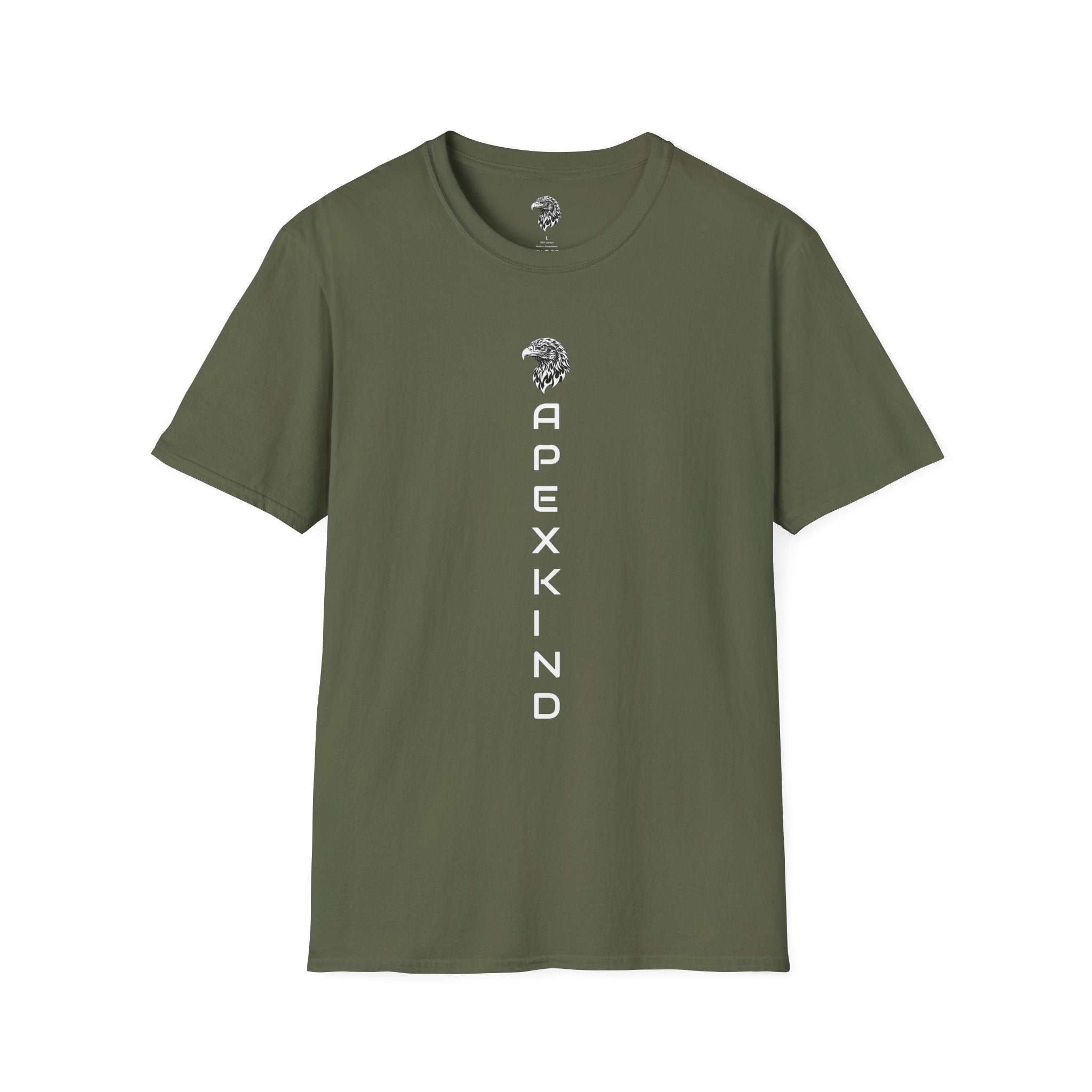 Men's Eagle Graphic T-Shirt – Premium Cotton Gym Tee | Apexkind "Height Over Herd"