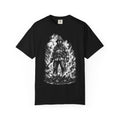 Apex First Responder — Firefighter Tee-Firefighter Illustration T-Shirt — Vintage Firefighter in Flames Tee