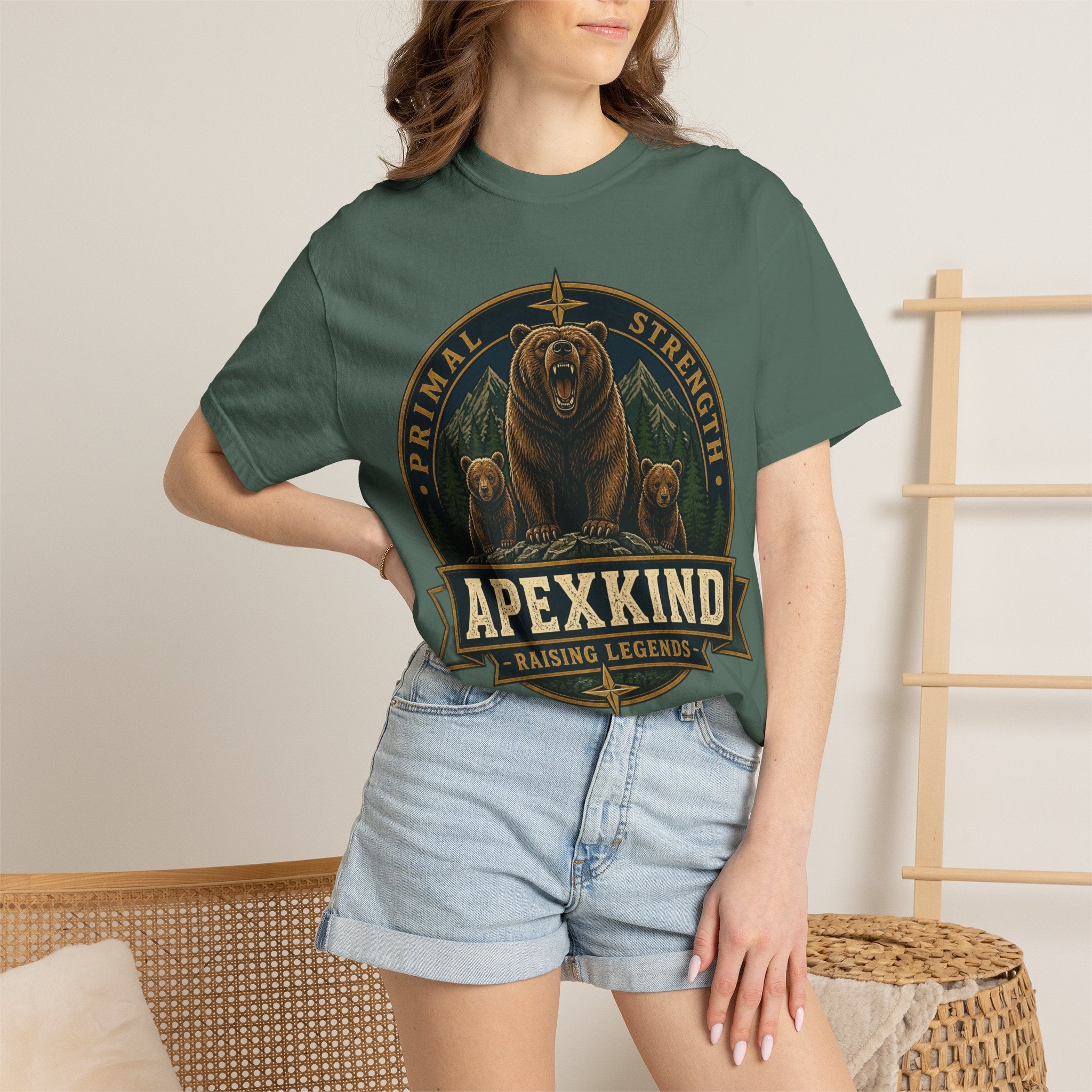 Apexkind Bear Logo T-shirt | Primal Strength, Raising Legends