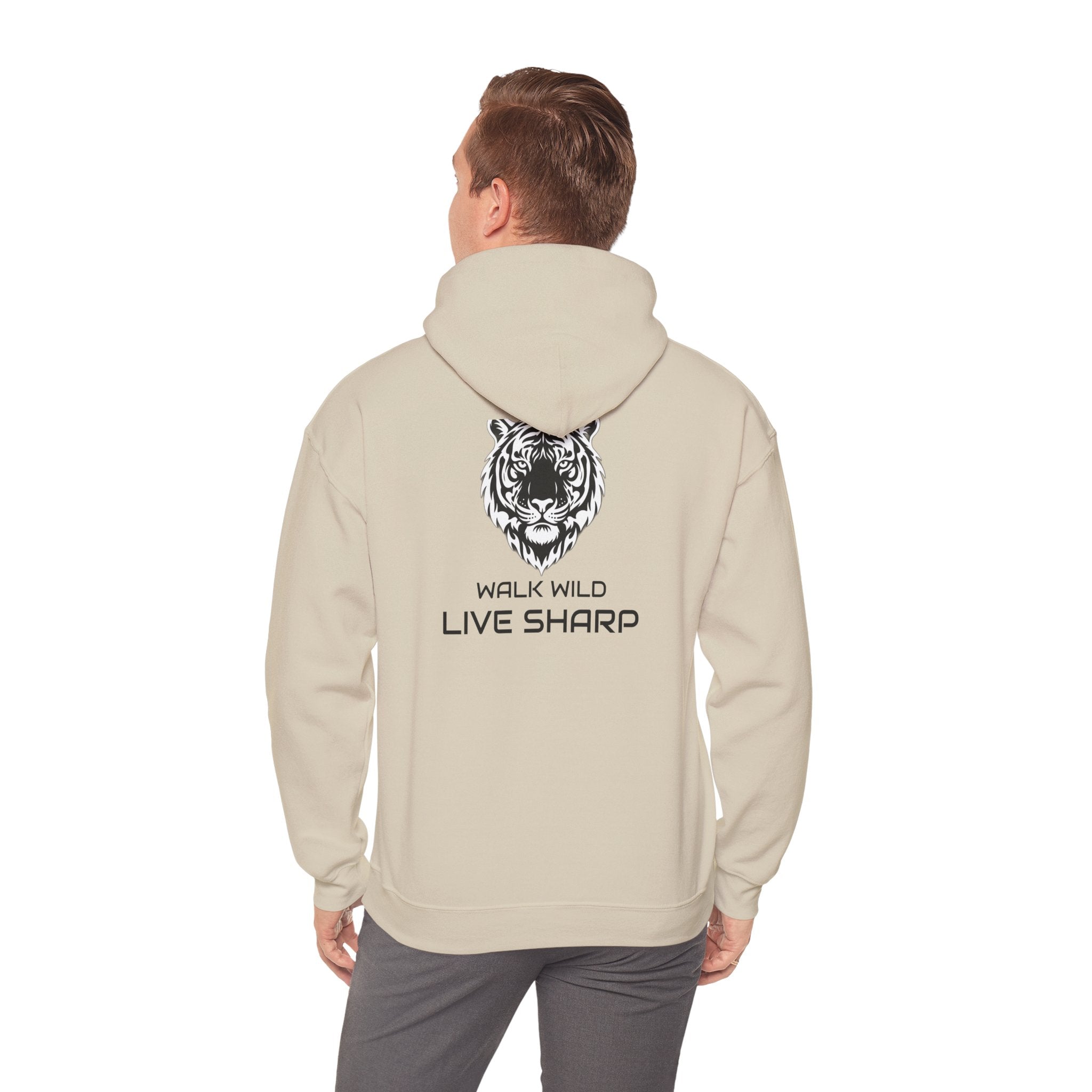 ApexKind Tiger Hoodie — "Walk Wild, Live Sharp" Graphic Hoodie