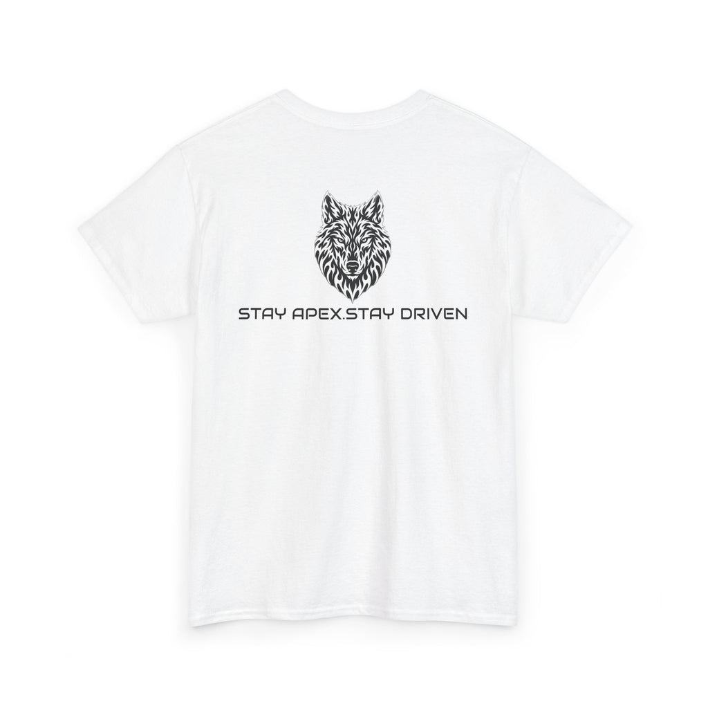 Wolf Logo Tee — APEXKIND 'Stay Apex, Stay Driven' Graphic T-Shirt
