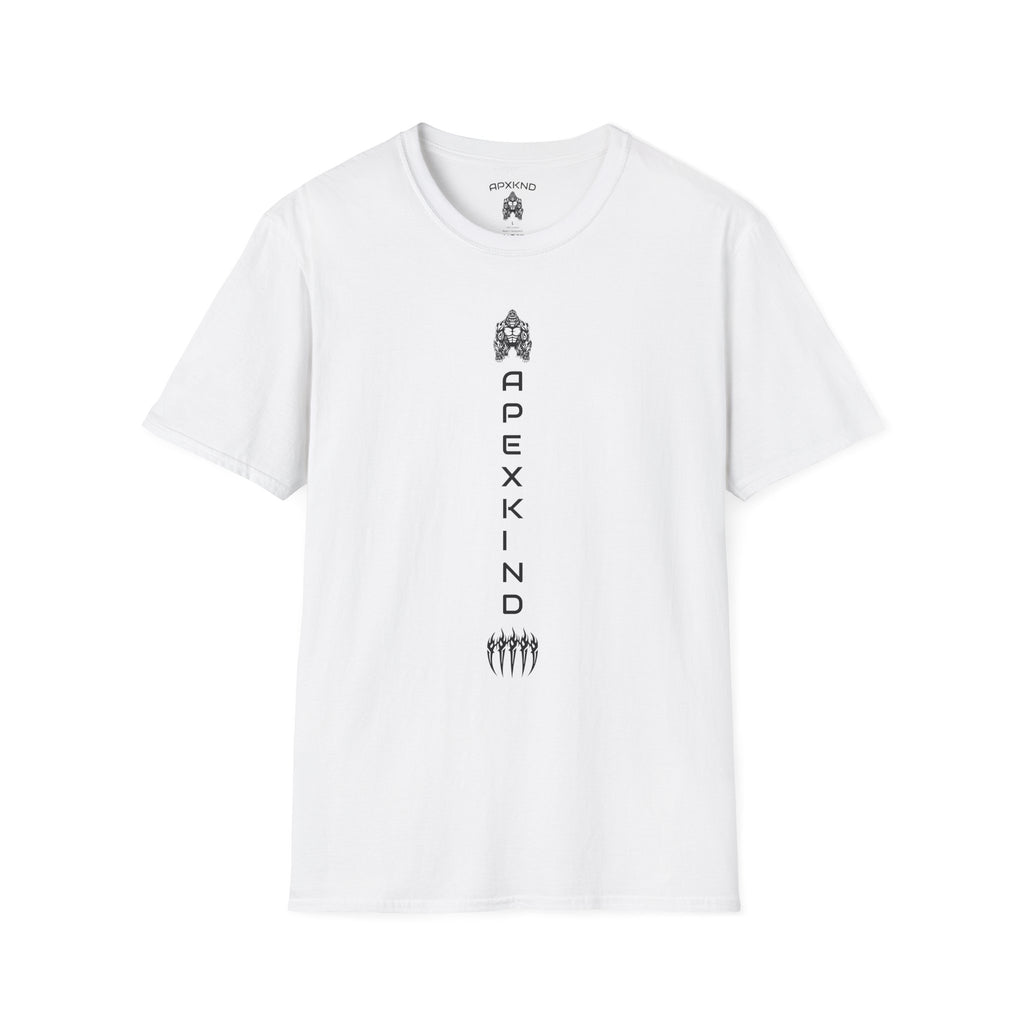 Apexkind Lead With Presence Gorilla Graphic T-Shirt – Unisex 100% Cotton Streetwear Tee, Whitec